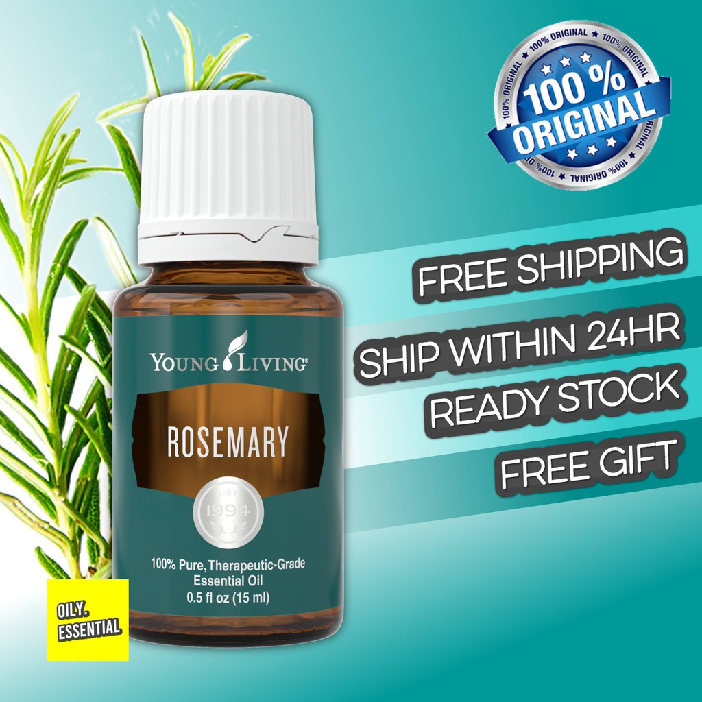 Rosemary Essential Oil 15ml 100 Original Yl Yleo Rose Mary Bunga Rosmari 迷迭香 Shopee Malaysia