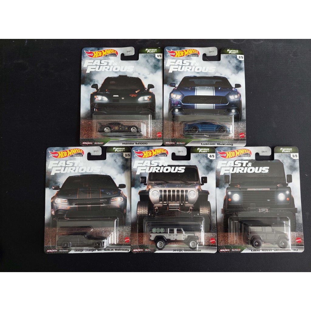 Hot Wheels Premium Fast And Furious Furious Fleet Set Ready Stock