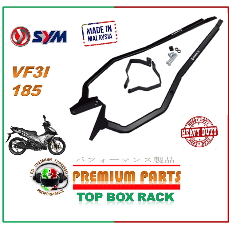 SYM VF3I 185 TOP BOX RACK MONORACK HEAVY DUTY HIGH QUALITY Shopee