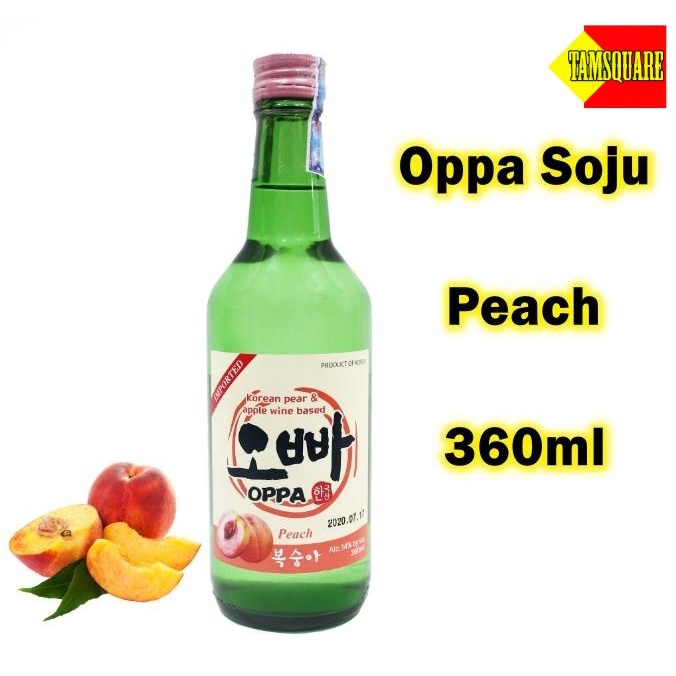 Oppa Soju Peach Flavor 360ml Imported From Korea