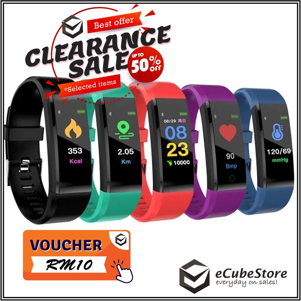 !!!CLEARANCE STOCK!!! ID115 Plus Fitness Tracker Smart Bracelet