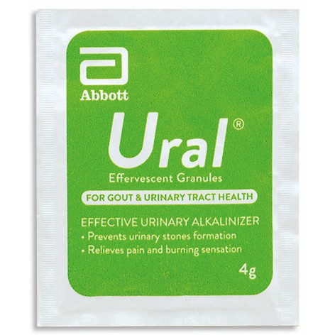 Abbott Ural Effervescent Granules 4g 1 Sachet (EXP 12/2020)  Shopee
