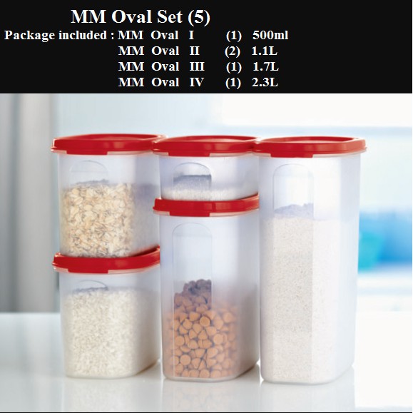 Tupperware Modular Mates Oval (Set of 5)