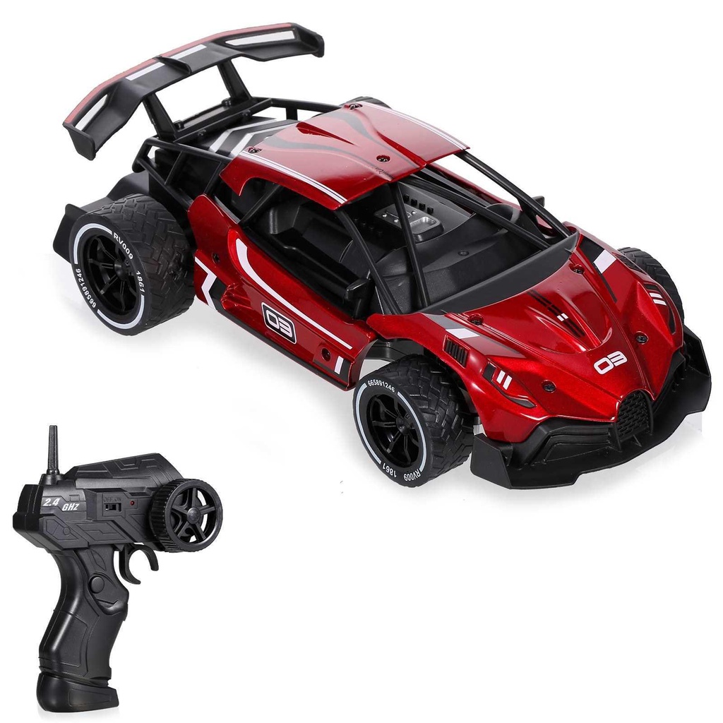 RC Car 1/16 RC Drift Car 2.4GHz Alloy High Speed RC Car (Red) Shopee