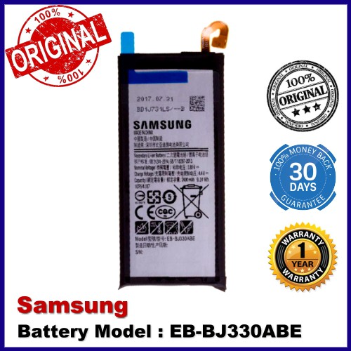 Original Battery Samsung Galaxy J3 J3 Pro 17 J330 J330g Battery Eb Bj330abe Shopee Malaysia