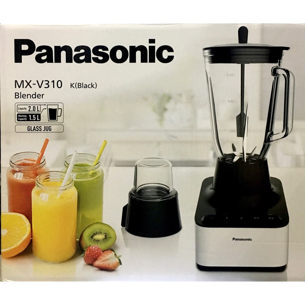 Panasonic Blender Mx V310 600w 2 0l Glass Jug 50g Multi Mill Shopee Malaysia