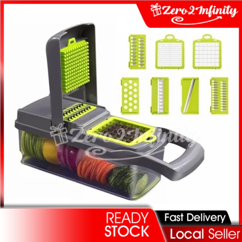 【Z2I】Mandoline Slicers Vegetable Graters Cutter with Stainless Steel Blades