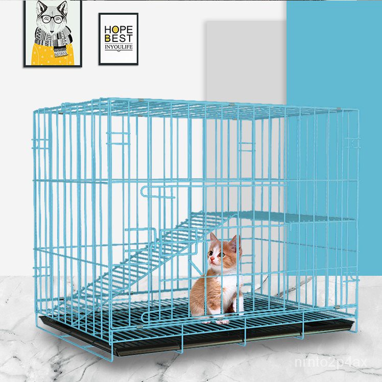 2 LEVEL MEDIUM PET CAGE 【READY STOCK】(60 X 42 X 50 CM) CAT CAGE 