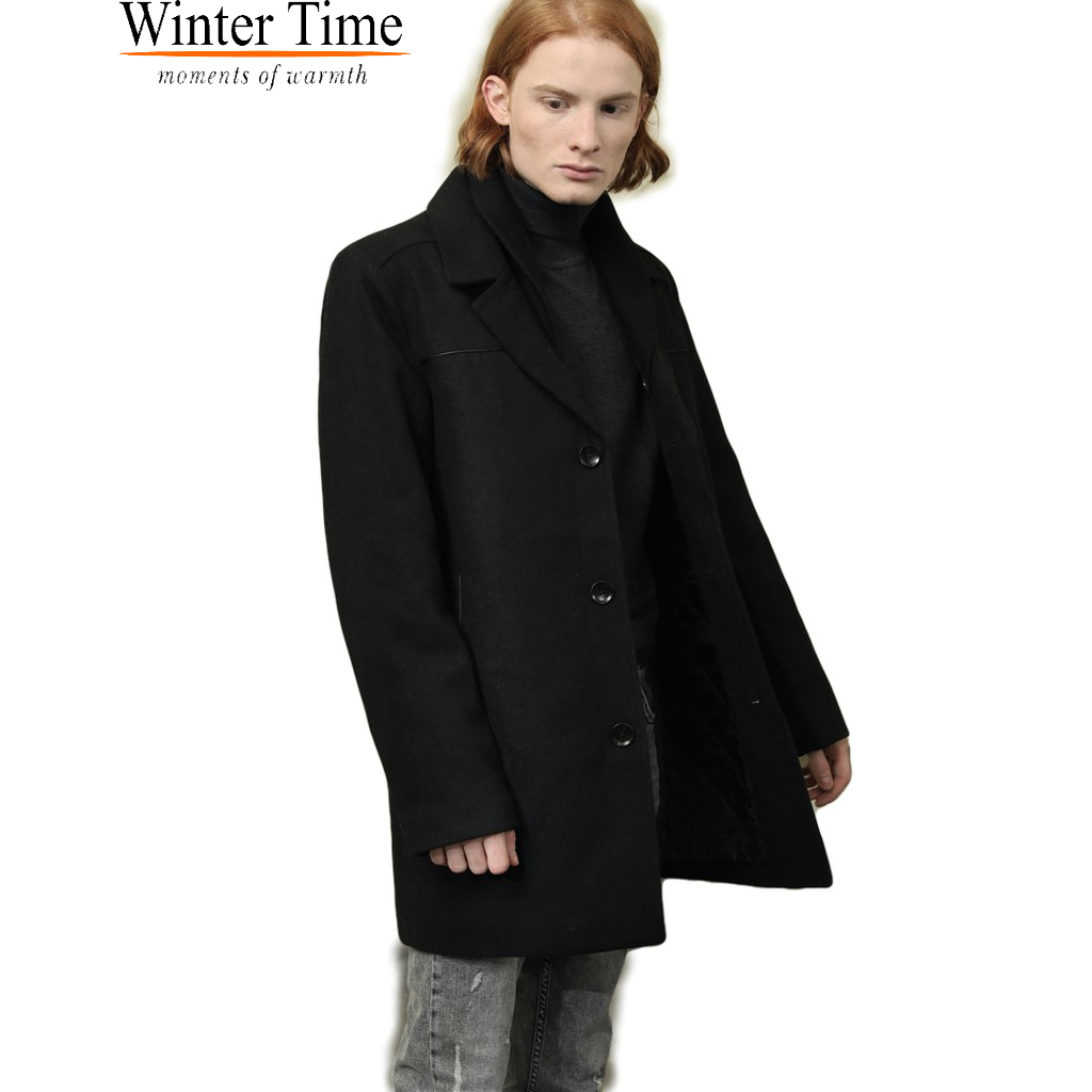 WINTER TIME Men's Wool Mix Coat 5 degrees and Above