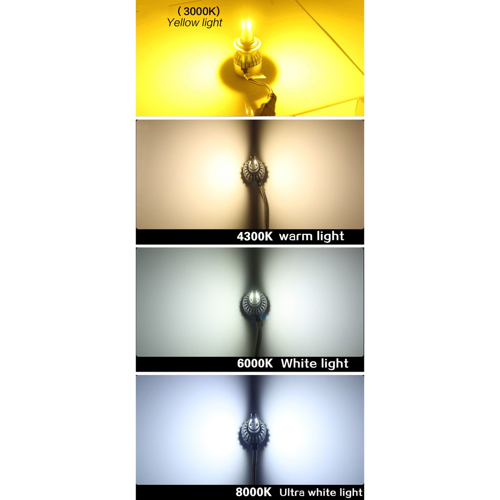 Premium Durable C6 Headlight H4 LED Car Headlamp H11 H3 Fog Light Bulb Lamp H7