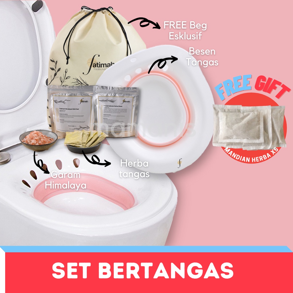 Hot Fatimah Sitz Bath Kit Set Tangas Selepas Bersalin Herbal Wash Buasir Keputihan Set Bertangas Fatimah