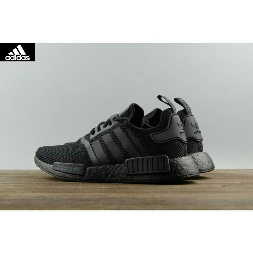 Adidas NMD R1 Triple Black sneakers Sports shoes | Shopee Malaysia