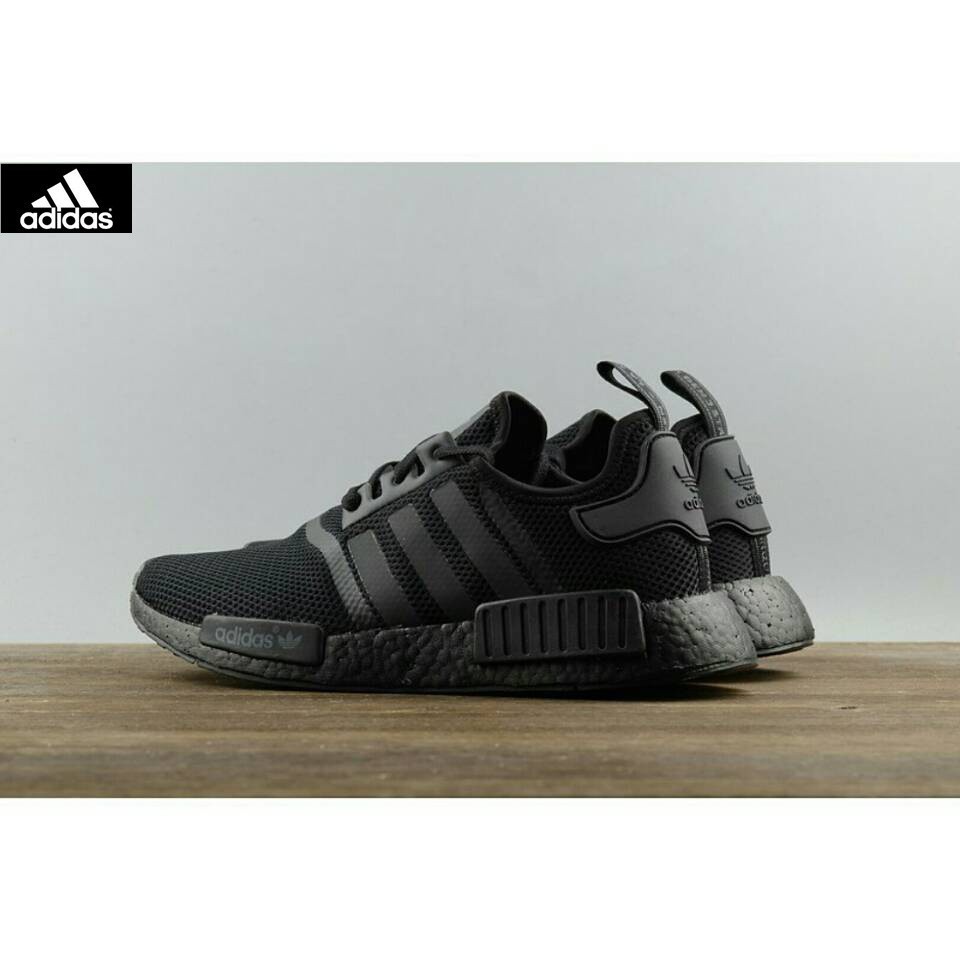 adidas nmd all black with red