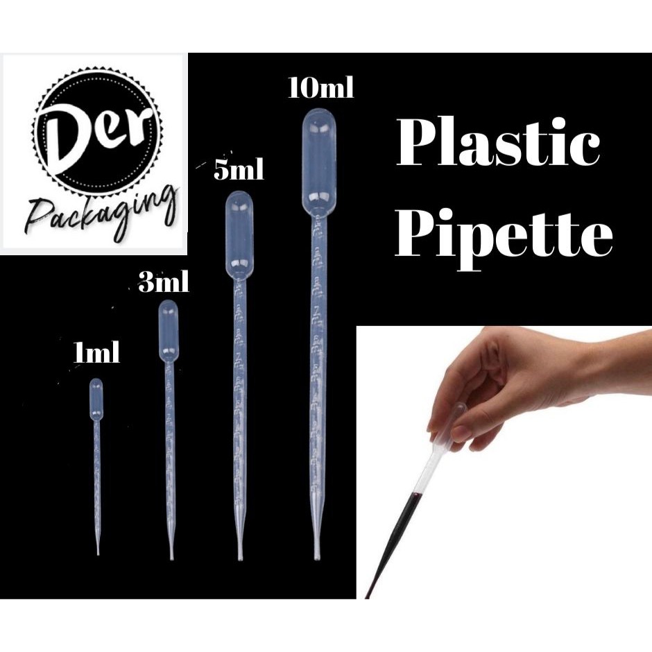 Disposable Pipette scaled 1ml, 3ml, 5ml, 10ml, pipette Shopee Malaysia
