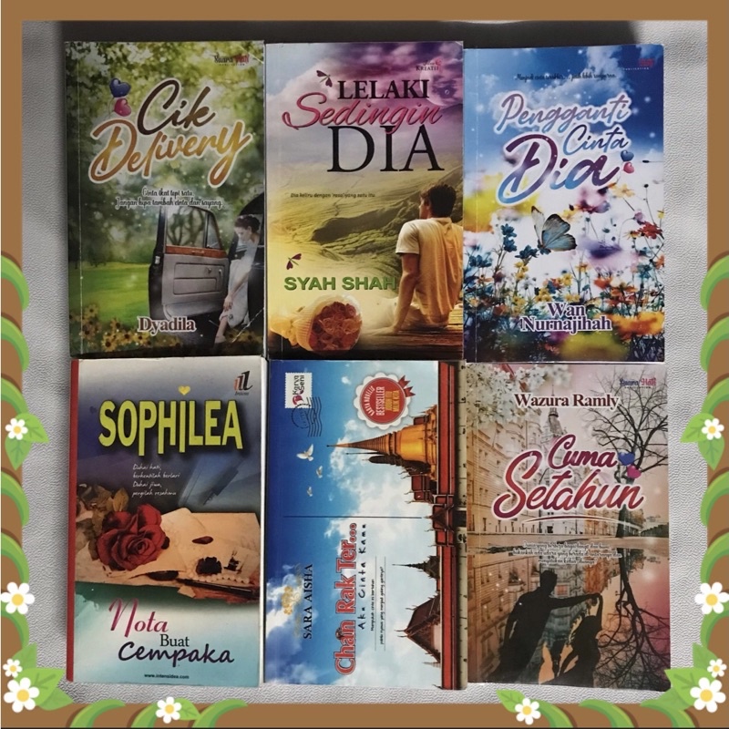 NOVEL MELAYU SOPHILEA DYADILA SYAH SHAH SARA AISHA WAN NURNAJIHAH CUMA SETAHUN CHAN RAK TER LELAKI SEDINGIN DIA