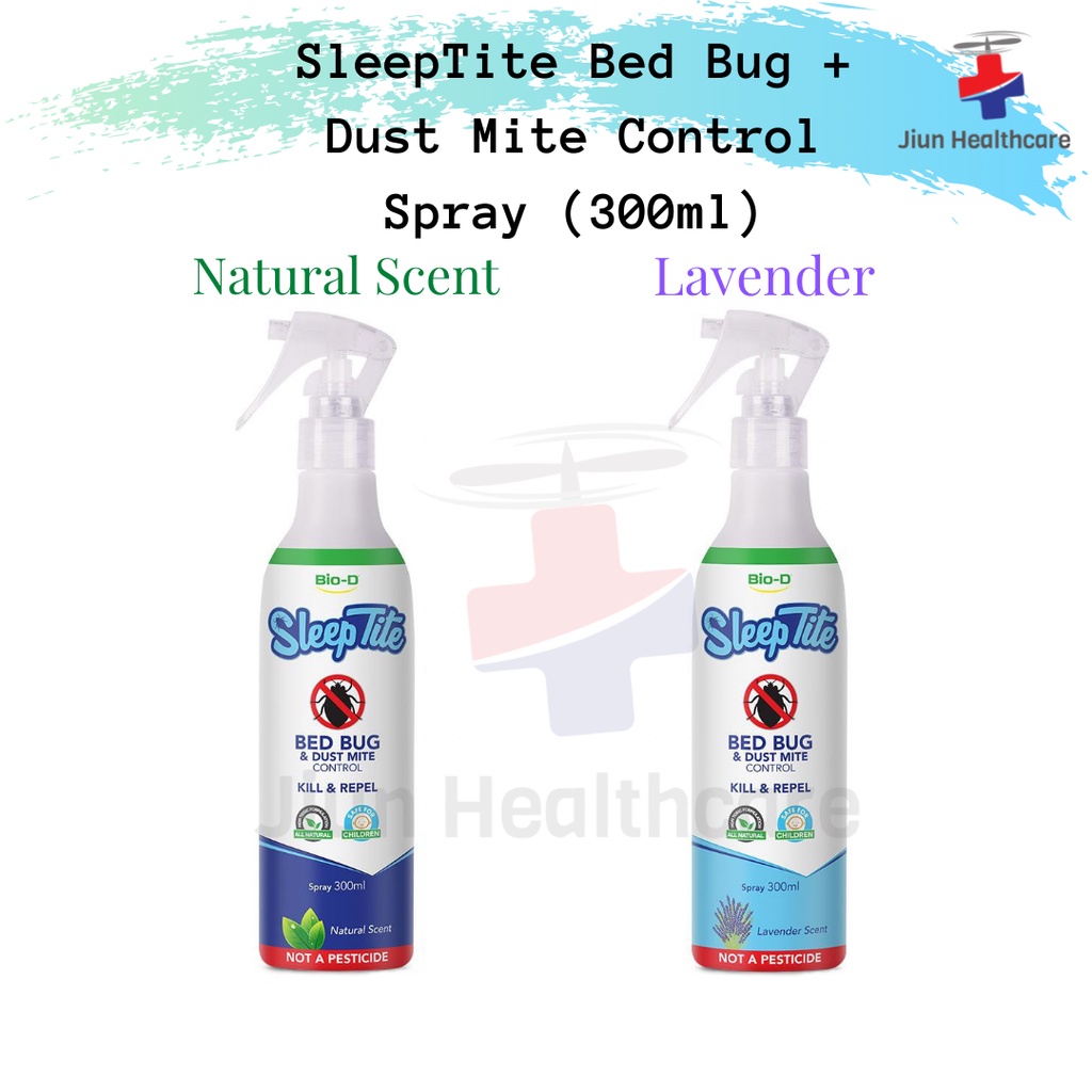 BioD SleepTite Bed Bug & Dust Mite Control Spray 300ml (Natural Scent
