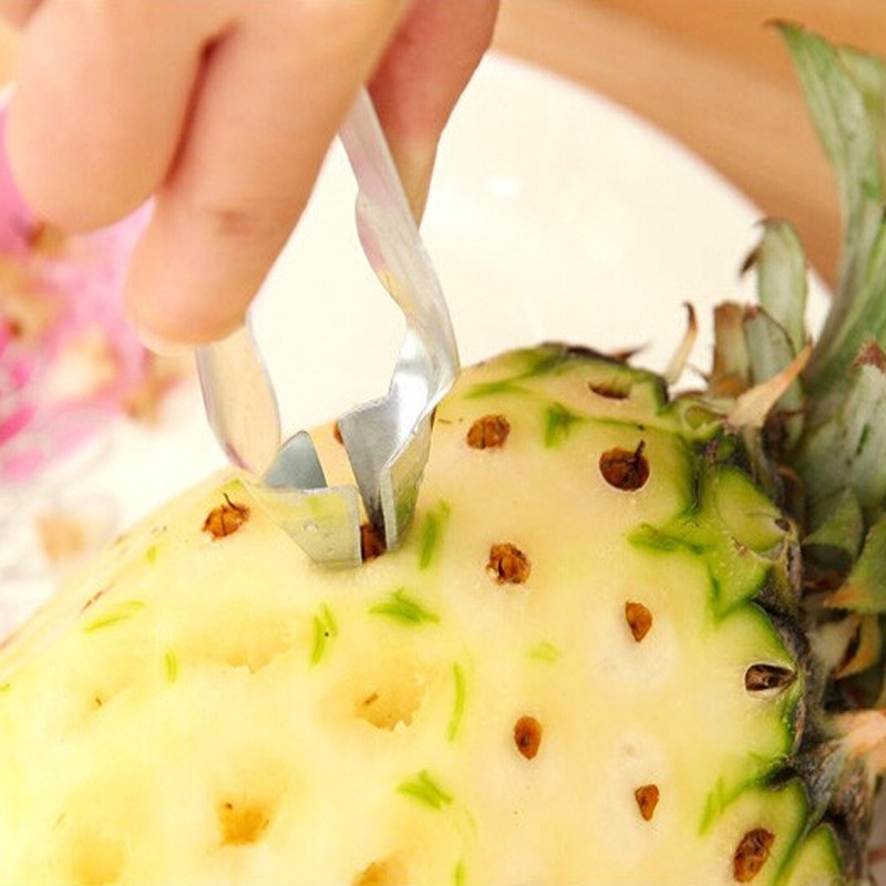 Practical Easy Fruit Peeler Pineapple Corer Slicer Cutter Stainless Steel Kitchen Gadgets Pineapple Slicer Clips