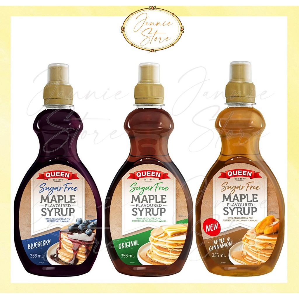 [NEW] Queen Sugar Free Maple Flavoured Syrup Original/Blueberry/Apple