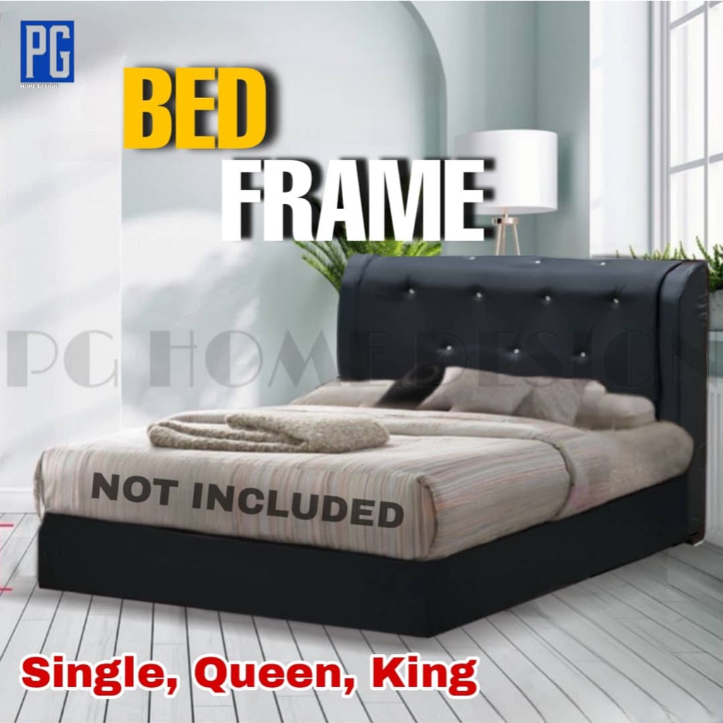 PG HOMEQueen , King and Single Saiz Divan Bed Frame Only Katil Queen