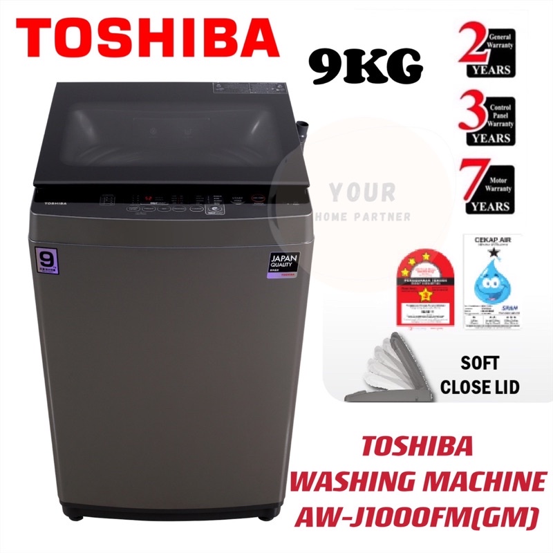 Toshiba Fully Auto Washing Machine 9KG AWJ1000FM(GM) Shopee Malaysia