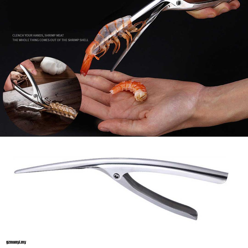 Stainless Steel Shrimp Peeler Prawn Deveiner Peel Device Creative