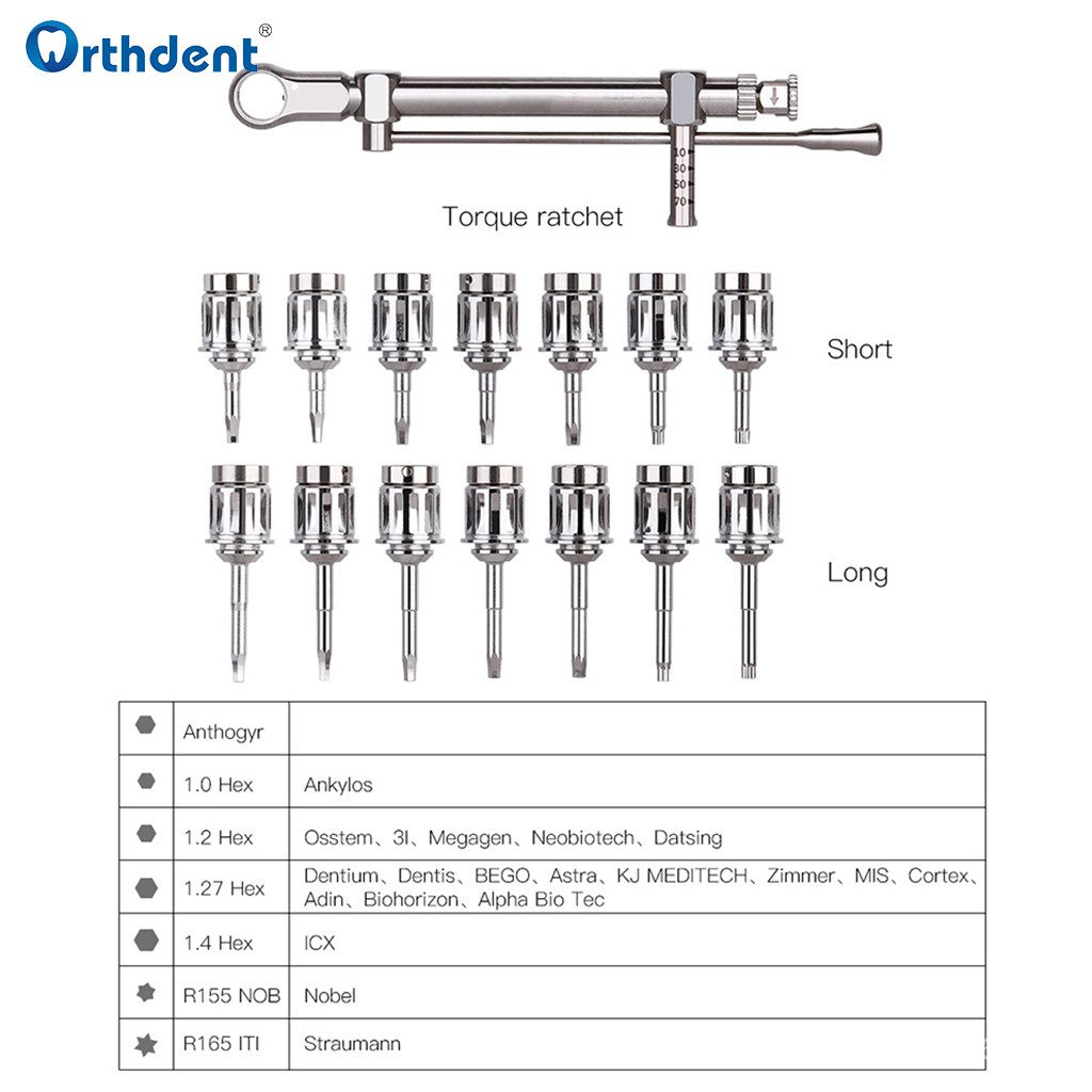 1 Set Dental Implant Restoration Tool Kit Dentistry Universal Implant