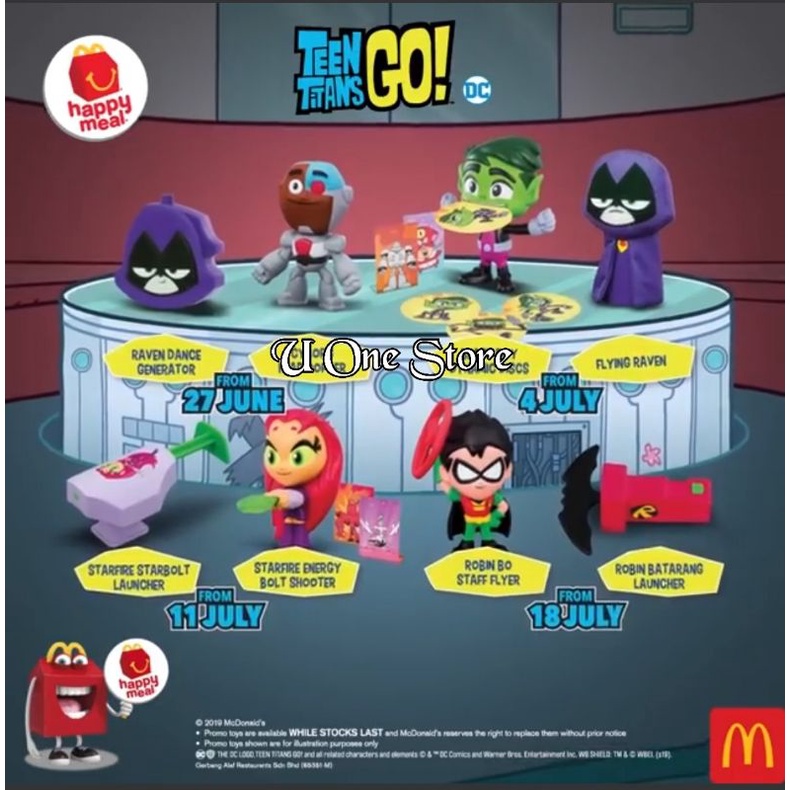 Mcdonalds McDonald's happy meal Teen Titans Go | Shopee Malaysia