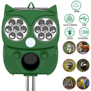 Bird Repeller Solar Ultrasonic Animal Dog Repellent Rat Cat Pigeon Deterrent Pest Reject Shopee Malaysia