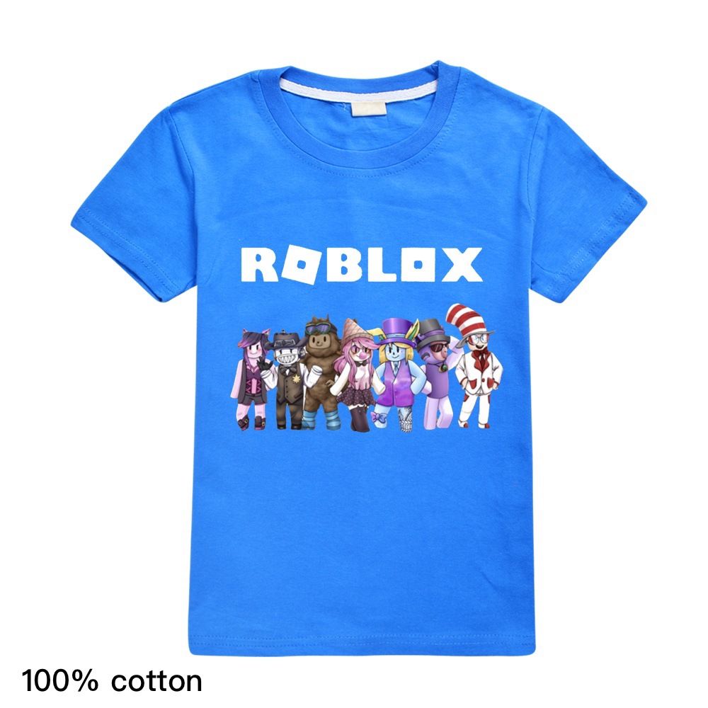 2020 Children Clothes Roblox Kids Summrt Short Sleeve Tops T Shirt Girls Fashion Tee Shirts Boys Casual New T Shirts Shopee Malaysia - boys girls roblox kids cotton t shirt tops short sleeve