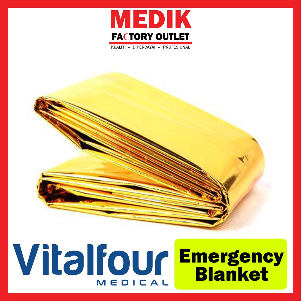 Emergency Foil Blanket 210cm x 160cm (Gold) 1 Piece/Pack Shopee Malaysia