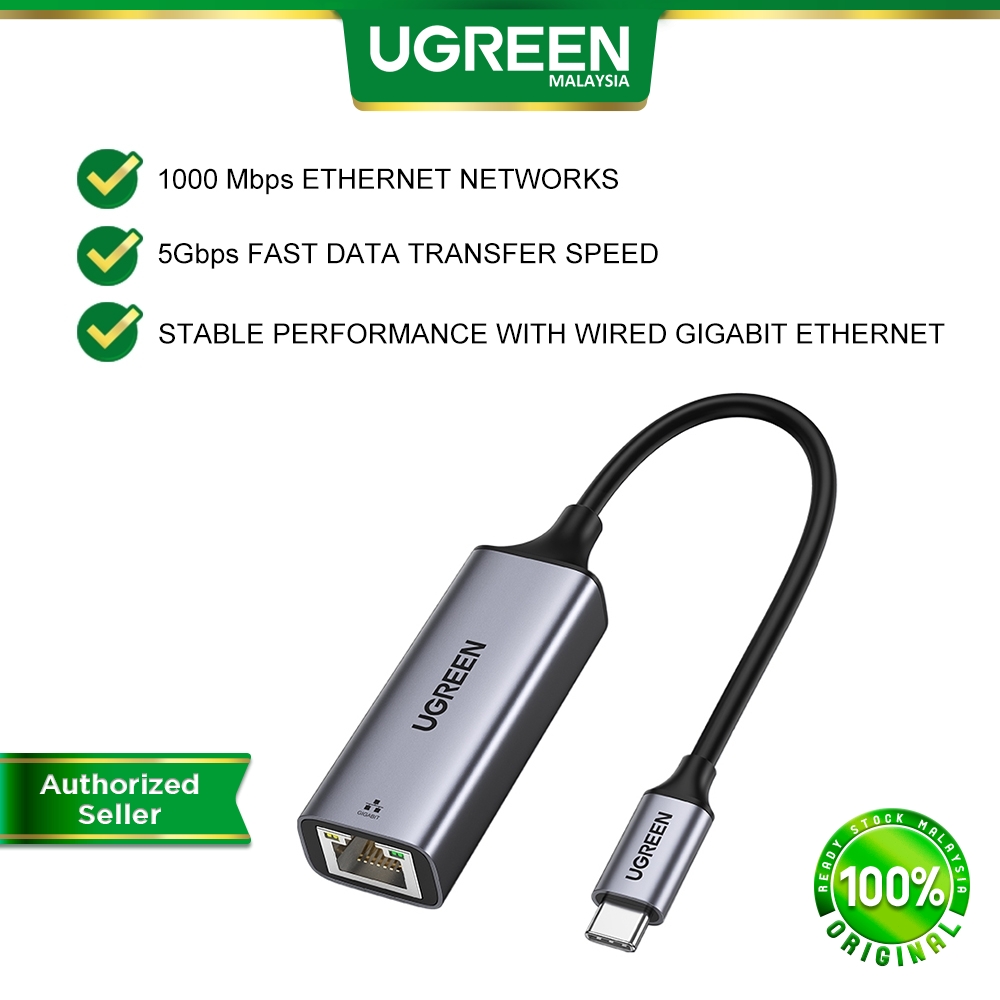 Buy UGREEN USB C to Adapter RJ45 to Thunderbolt 3 Type C Gigabit Network LAN Converter