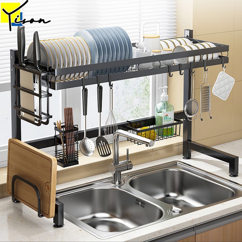 Kitchen Dish Sink Rack Organizer Rak Pinggan Mangkuk Rak Sinki Dapur Tempat Pengering Shopee Malaysia