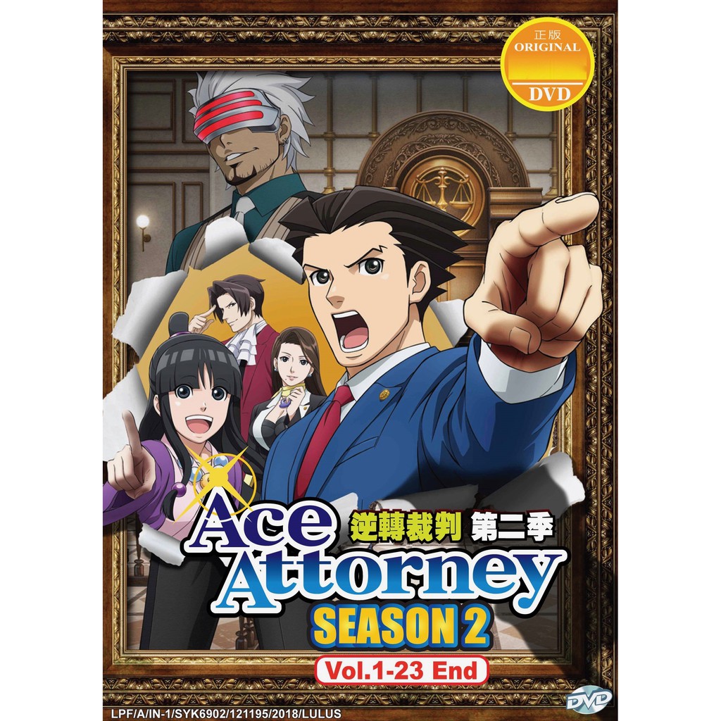 Anime DVD Ace Attorney Season 2 Vol. 1-23 End | Shopee Malaysia