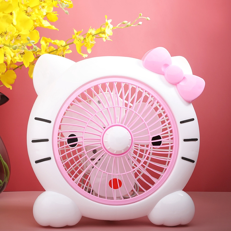 z 7 Blue Appliances) Cool Summer Desktop Plug Mute Cartoon Small Fan |  Shopee Malaysia