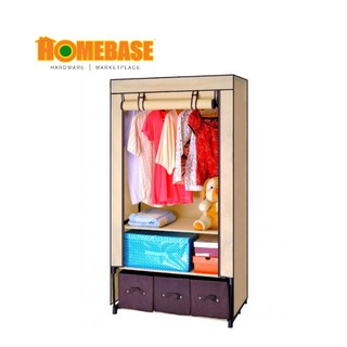 Homebase Modern Roll Up Curtain Clothes Wardrobe Jh F8005