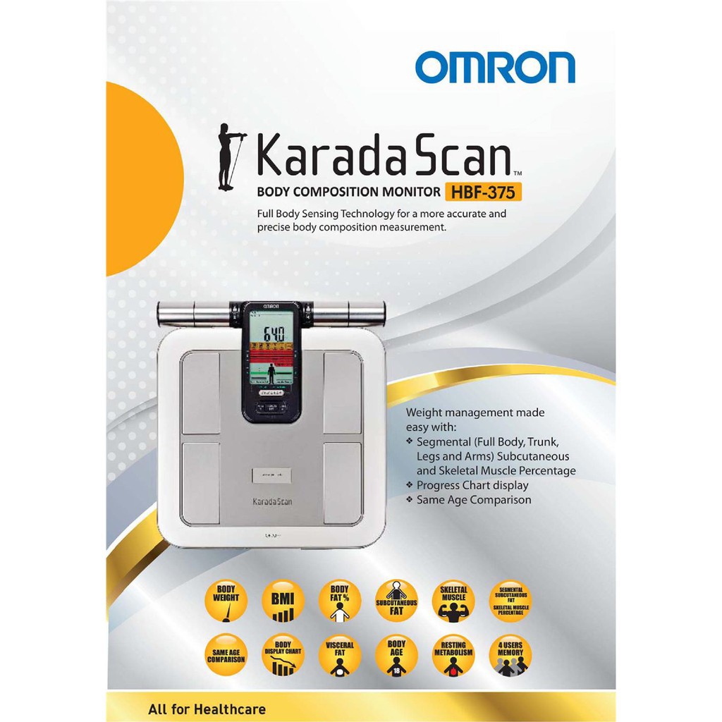PROMOTION! Original Omron Karada Scan Body Composition Monitor (HBF375) Ready Stock Shopee