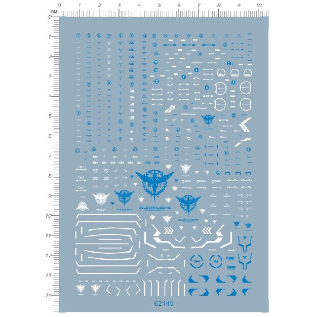 MG 1/100 MB EXIA GN-00 Gundam Model Kit Water Decal GN05