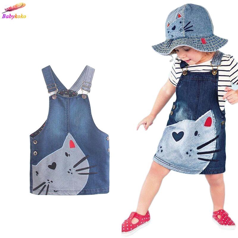baby girl jean overall dress