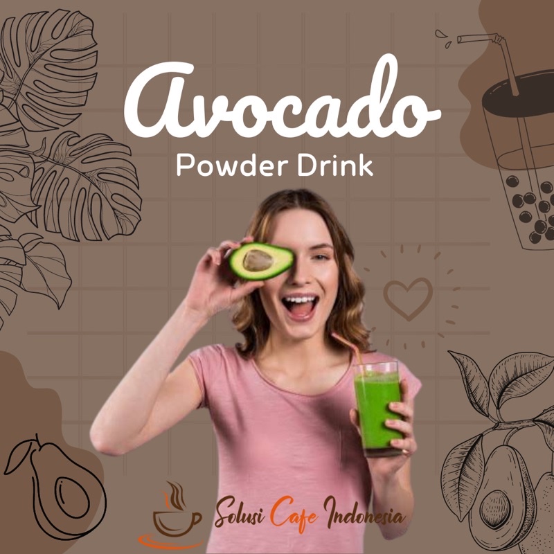 Avocado Milkshake Drink Powder 1 Kg - Surabaya Distributor, Cafe Indonesia Solution