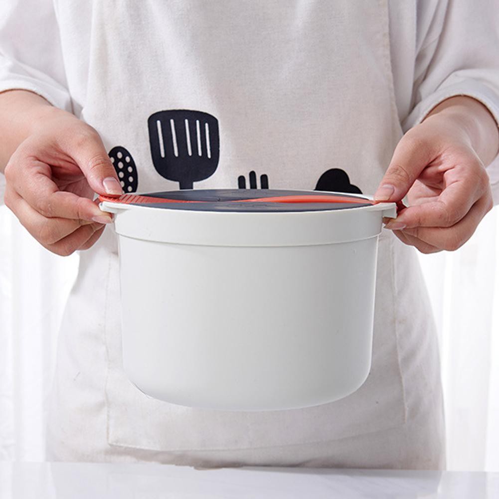 Only Microwave Rice Cooker Multifunctional Cookware Steamer With Strainer Lid And Shamoji For Home Kitchen Cooking Shopee Malaysia