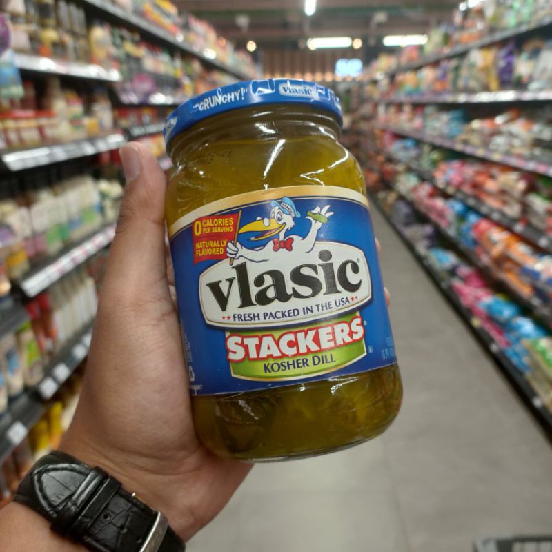 Made In Usa Vlasic Stackers Kosher Pickled Pickles Baby Wholes Hamburger Dill Chip Spears 473ml Shopee Malaysia