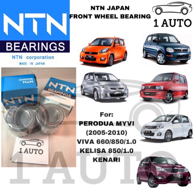 NTN (MADE IN JAPAN) FRONT WHEEL BEARING FOR MYVI (05-10 