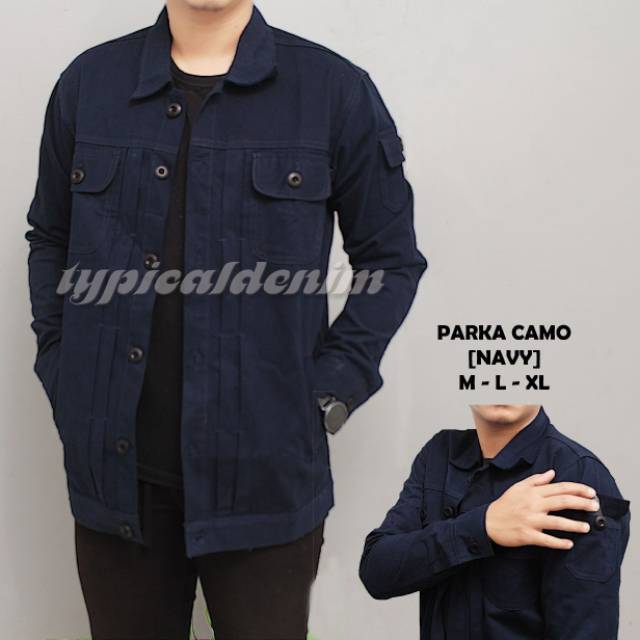 jaket trucker canvas