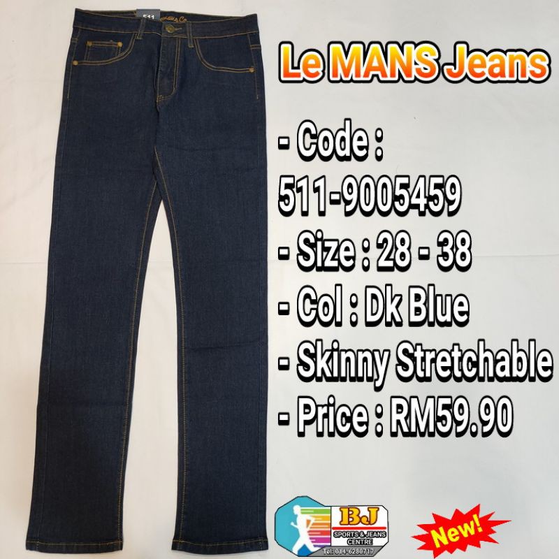 Le MANS Original Denim Jeans Skinny Fit 