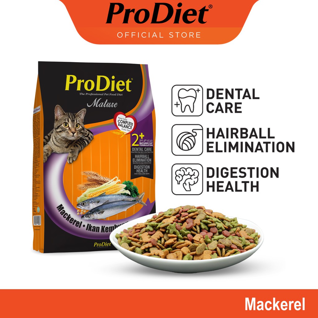ProDiet Dry Cat Food Adult Mackerel (1.5KG) Shopee Malaysia