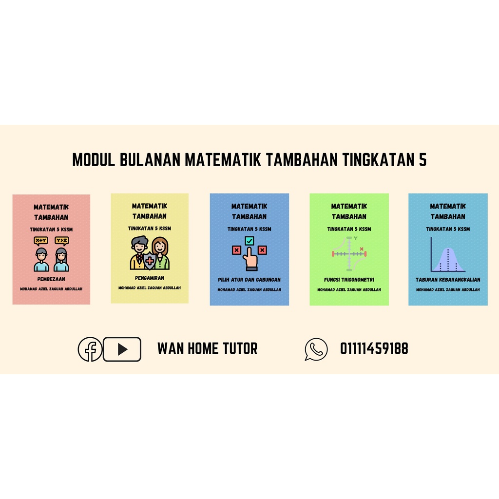Modul Bulanan Spm Matematik Tambahan Tingkatan 5 Shopee Malaysia
