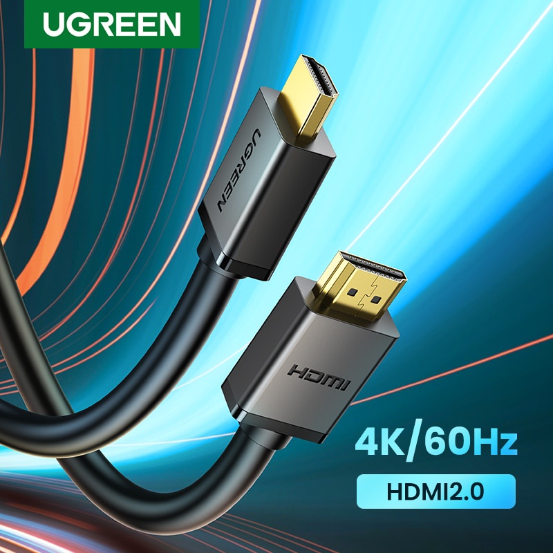 Ugreen HDMI To HDMI Cable High Speed 4K 60Hz Golden Plated 2.0 Cable HDMI Splitter HDMI Cable