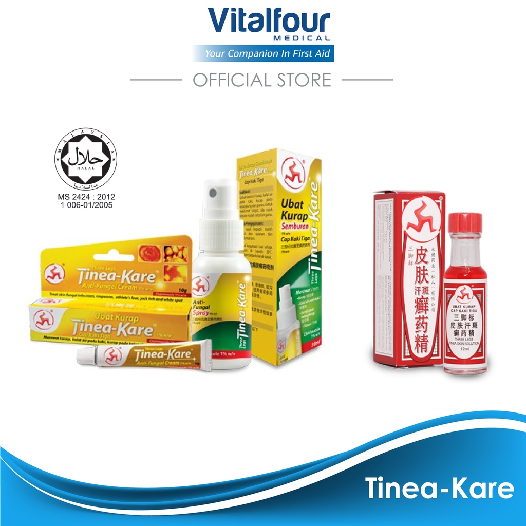 TineaKare Antifungal Cream 10g / Spray 30ml / Solution 12ml Shopee Malaysia