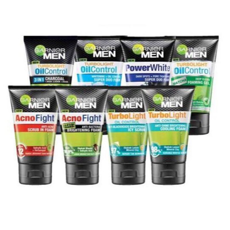 Garnier Men Facial Foam Scrub Cleanser 100ml Pencuci Muka Lelaki Shopee Malaysia
