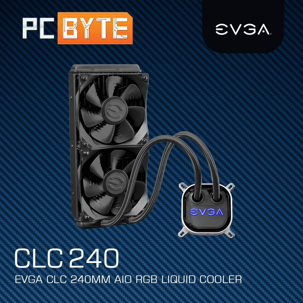 EVGA CLC 240 AIO RGB CPU Liquid Cooler | Shopee Malaysia